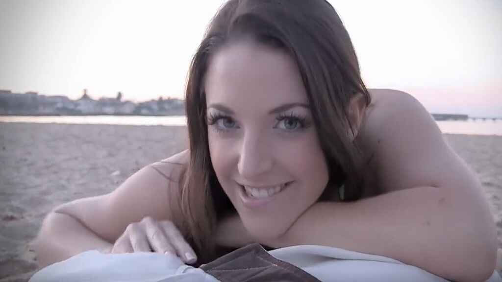 fucking angela white and her fabulous big tits on the beach